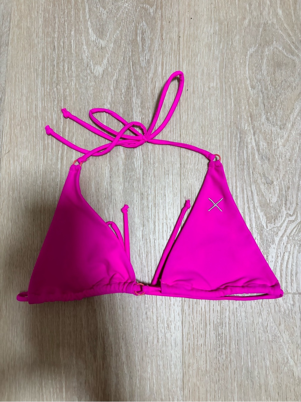 Boutine LA Hot Pink Triangle Bikini Top